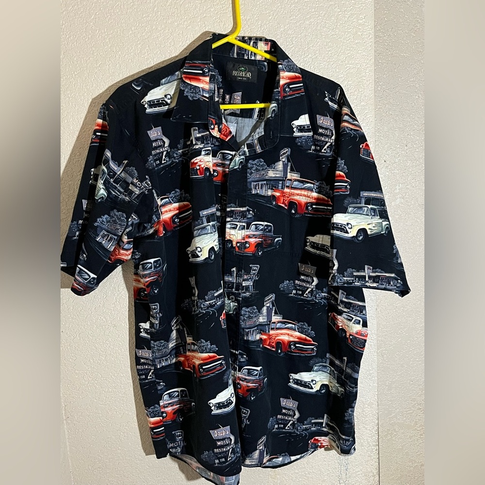 Hot rider diner button up shirt